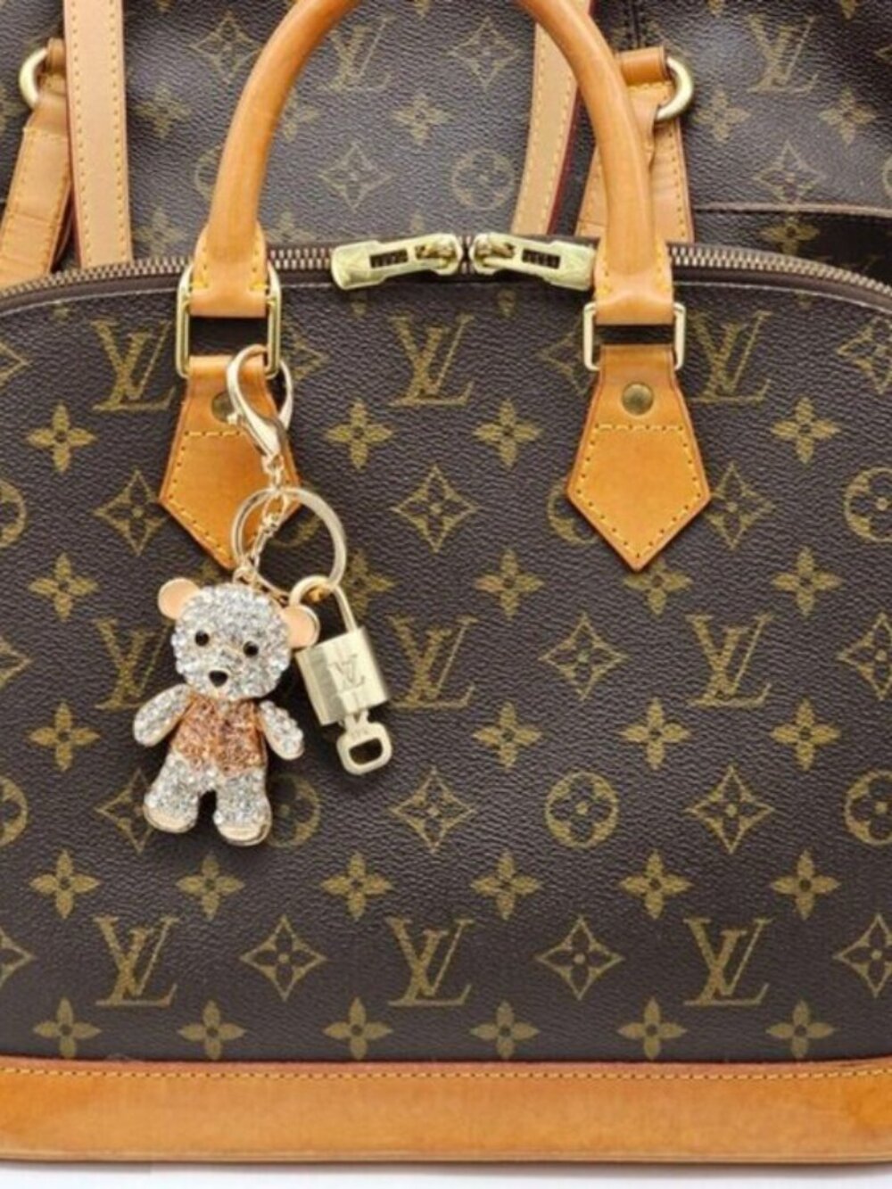 Louis Vuitton Gold Padlock 🔑 Authentic LV Unbranded Keychain Bag Charm - Picture 2 of 7